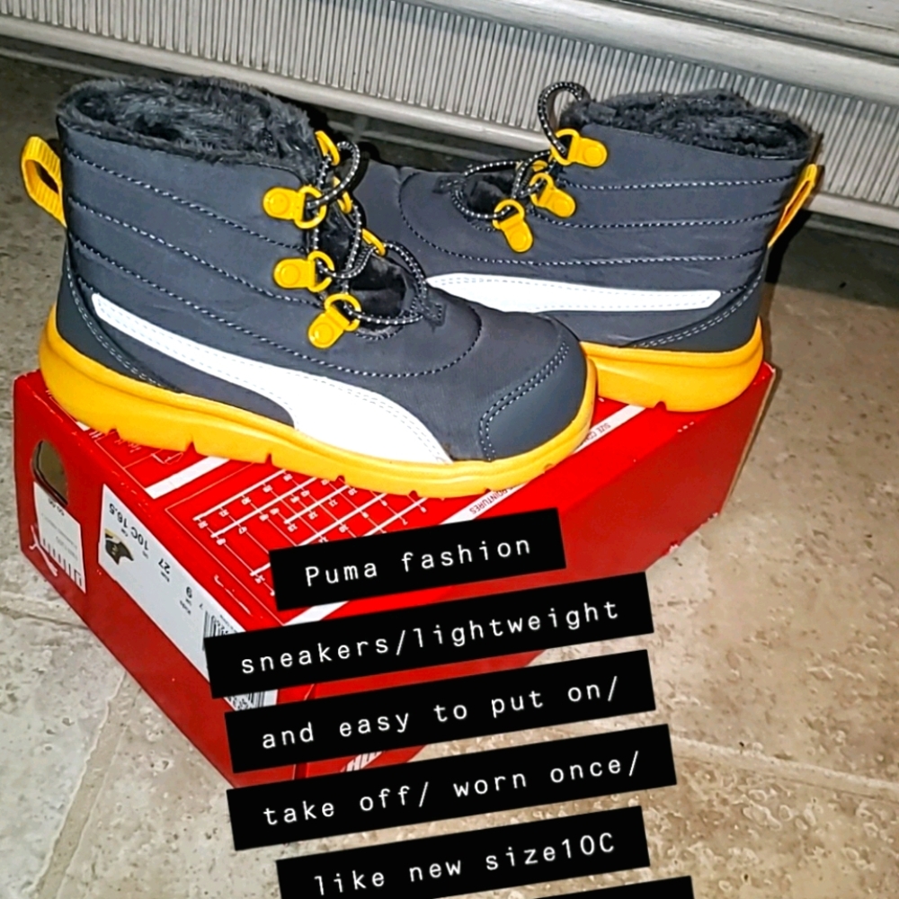 Puma toddler size 10c fashion sneakers